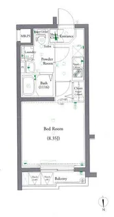 ヴォーガコルテ千歳船橋【3階】の間取り