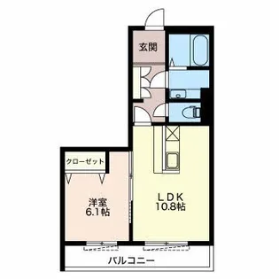 Tブリッジアベニュー【2階】の間取り