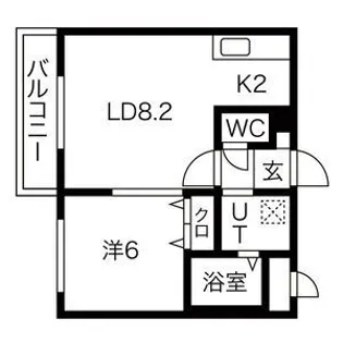 クリビア二十四軒【4階】の間取り