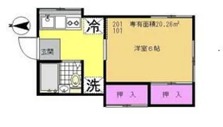 第二加藤ハイツ【1階】の間取り