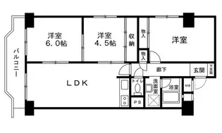 ファミール東鶴見【1階】の間取り