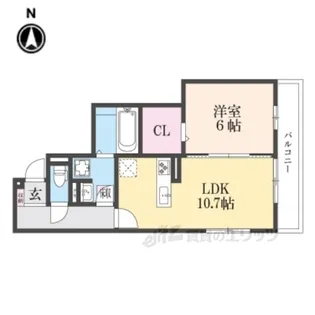 LEGALO伏見【2階】の間取り