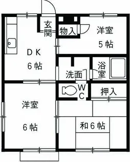 ハイムパンプキンPARTIIA棟【2階】の間取り