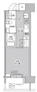 セントラーレ新城【6階】の間取り