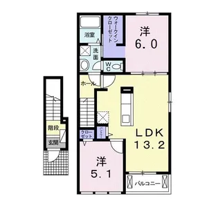 ディアコート I【2階】の間取り