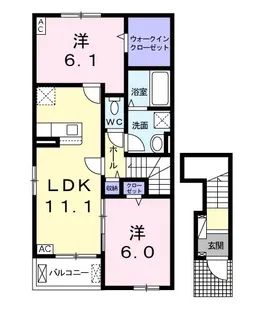 モルセラ II【2階】の間取り