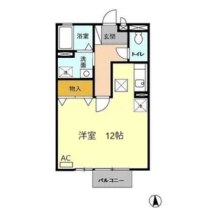 セピアコート・Ami【1階】の間取り