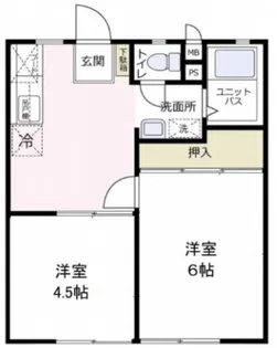 リバーサイド清水【1階】の間取り