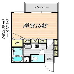 レインボー中津【5階】の間取り