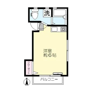 ハピネスYNM【2階】の間取り