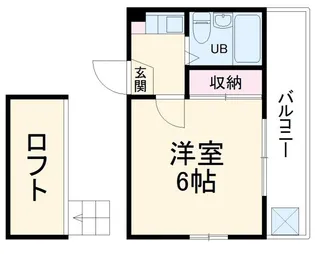 シーズンコート築地口II【2階】の間取り