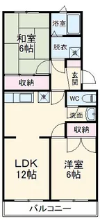 コーポラス富士岡【3階】の間取り