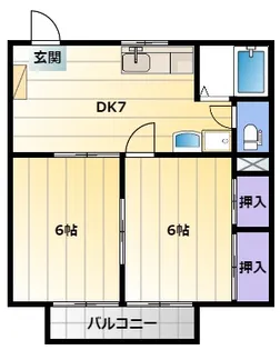 クレール【1階】の間取り