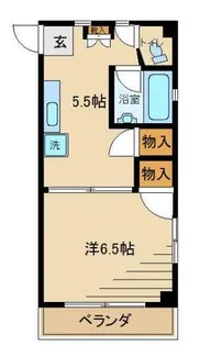 ウエノハラマンション【1階】の間取り