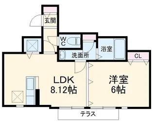 エルエステート【1階】の間取り