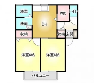 アテナ中村【1階】の間取り