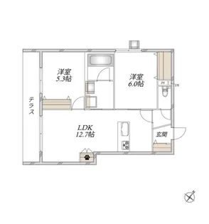 【ヘーベルメゾン】(仮称)戸田市美女木メゾン【1階】の間取り