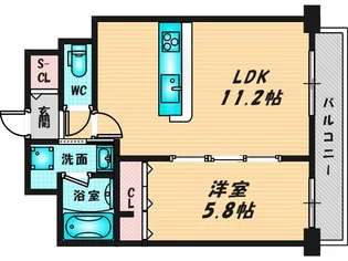 エスポワール都貴【1階】の間取り