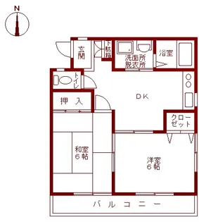 サンモール【2階】の間取り