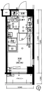 FORTIS#004【6階】の間取り