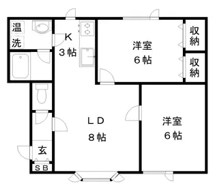 コーポ・敬愛【1階】の間取り