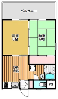 小齊平ハイツC棟【1階】の間取り