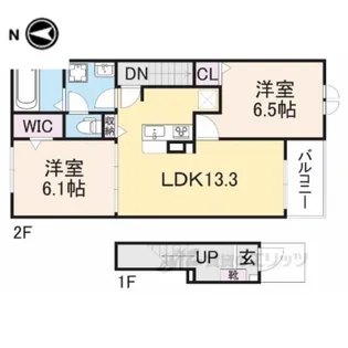 ヴィラ・シャルマン【2階】の間取り
