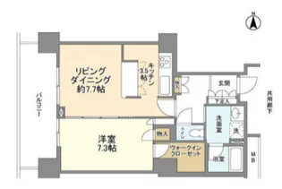 豊洲シエルタワー【25階】の間取り