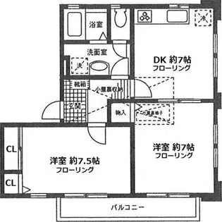 プラザ・ワン【2階】の間取り