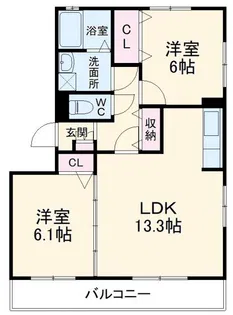 ルピナス【3階】の間取り