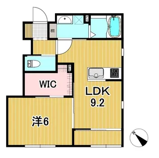 EST AUBE【1階】の間取り
