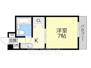 ハウゼ南豊中【3階】の間取り