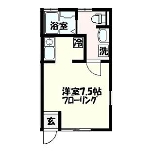 グラスヤマグチ【1階】の間取り