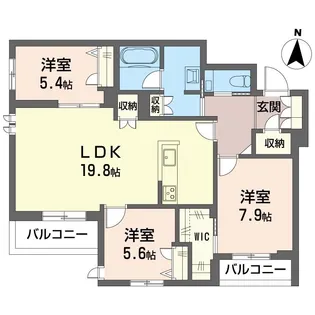 セントラル レジデンス【2階】の間取り