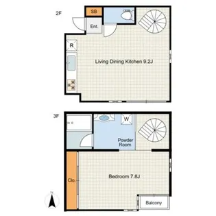 KENT HOUSE【2階】の間取り