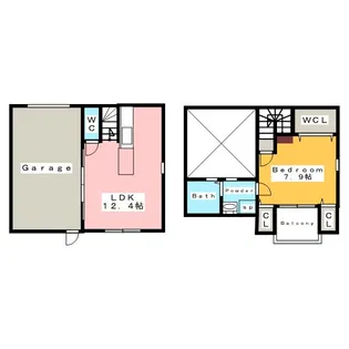 GハウスミタカIII【2階】の間取り