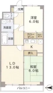 ルグラン東葛西【3階】の間取り