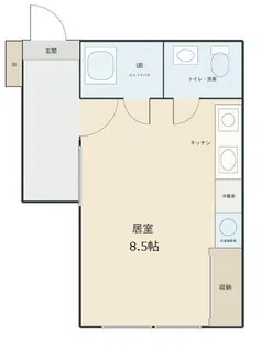 パーム駒込【6階】の間取り