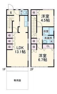 カームハウス鷺沼の間取り
