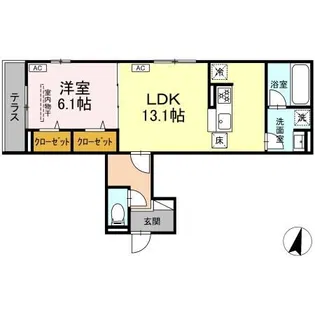 ショーティオ湘南台【1階】の間取り
