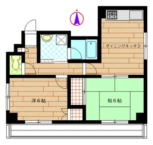 パプトゥリィローズ【2階】の間取り