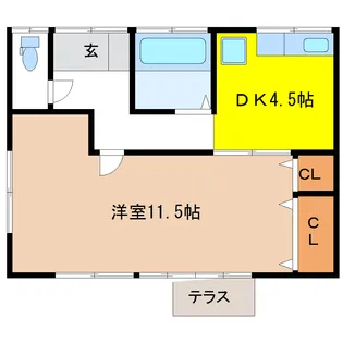 栃木県日光市鬼怒川温泉大原【一戸建】の間取り