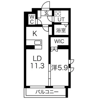 グランリーオ23【1階】の間取り