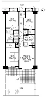 フォルスコート多摩川久地【1階】の間取り