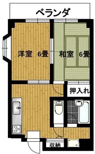 杉田第三ビル【4階】の間取り