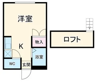 ハイツ深田池【1階】の間取り
