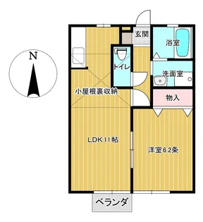コンフォートII【2階】の間取り