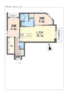 クオリスタ エムズ【2階】の間取り