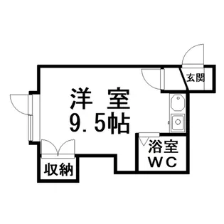ポプラハイツ【1階】の間取り