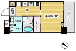レジディア神戸元町【10階】の間取り